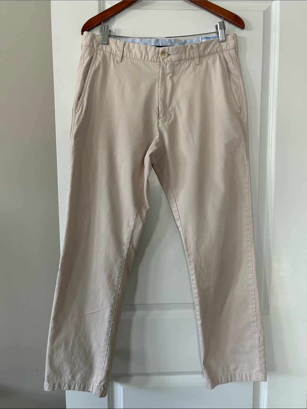 Southern Tide Classic Fit Pima Cotton/Modal Blend Khakis SZ 33/30 Cream / Beige